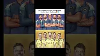 Team India Top Order Vs Team Australia Bowling Line In The Series 🥵🥶