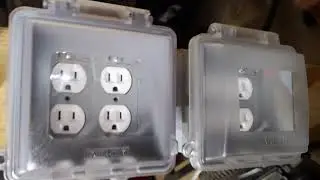 Simple power distribution panel for generators.