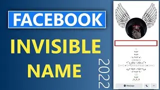 How to Make Invisible Name on Facebook 2022 🔥 | How to Hide Name on Facebook | Hindi | A2H