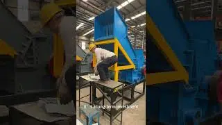Why Every Scrap Yard Needs This Machine #crusher #shredder #metalcrusher #manufacturing #scrapmetal