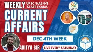 Current Affairs December 4th Week 2025 | HPAS | HP Allied | HP NT | by Aditya Sir Jokta Academy