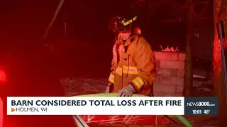 Barn considered total loss after fire | Holmen, WI