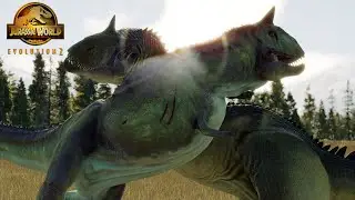 Allosaurus vs Carnotaurus - Jurassic World Evolution 2.