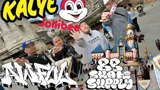 Fingerboarding at Disneyland! 88 Skate Supply VS. AWFUL