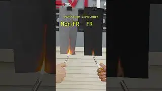 Flame retardant comparison test #FRFabric #factory #OEM #Shorts #levitex