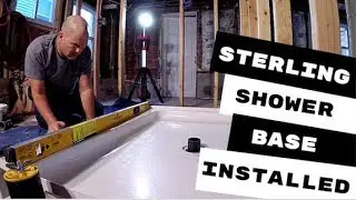 Kohler Shower Base Installed On Concrete Floor