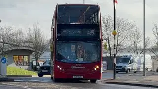 ADL Enviro400 Stagecoach London 19733 LX11AZW Route 499 Gallows Corner, Tesco