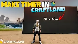 How to Make a Stopwatch/Timer in Free Fire Craftland | Full Tutorial! #Craftland