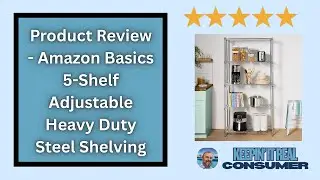 Amazon Basics 5-Shelf Storage Rack Review &ndash; Best Budget Organizer for Garage & Kitchen!