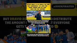 Rahul Dravid&rsquo;s Humble Gesture: Shares BCCI Reward Equally With Entire Support Staff