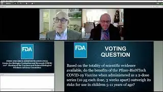 Dr. Eric Rubin, moments before he voted to approve the Pfizer mRNA shots for children (excerpt)
