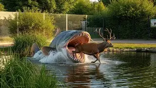 0107Heroic Rescue Team Turns the Tide Against a Giant Shark to Save an Adorable Mother Deer 🦌🦈💖