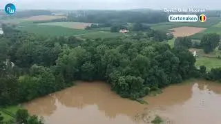 Indrukwekkende dronebeelden filmen overstroming (15/07/21)