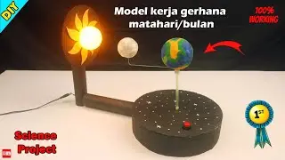 Gerhana Matahari | Gerhana Bulan | Model Kerja Proyek Sains