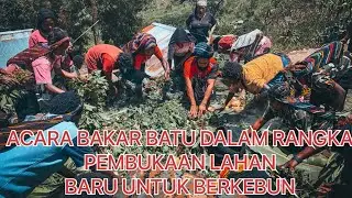 BAKAR BATU DALAM RANGKA PEMBUKAAN LAHAN BARU UNTUK BERKEBUN.