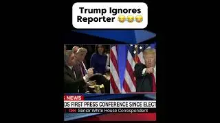 Trump Ignores Reporter #funny #comedy #memes #trump