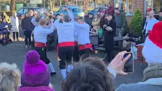 Headington Quarry Morris Dancers perform the Rapper Dance on Boxing Day 2022