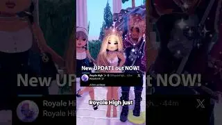 NEW UPDATE OUT NOW, chat system, hair, outfits, patterns & more! #shorts #fyp #roblox #royalehigh