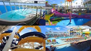 Harmony of the Seas Pool Deck - Royal Caribbean Cruise Ship Pools, Hot Tubs & Water Park Tour