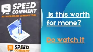 Speed Comment wordpress software review | worth for money
