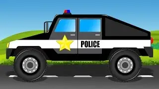 Police Hummer | Police Vehicle | Learn Vehicle | Video for Kids & Babies