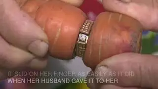 Carrot found growing through lost engagement ring