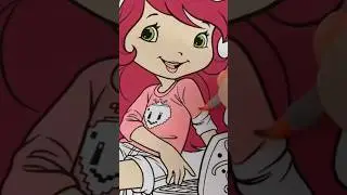 Coloring Strawberry Shortcake Computer Time #coloring #strawberry #computer #cartoon