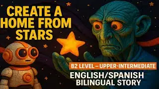 🌌 B2 Upper-Intermediate Bilingual Story &ndash; Planting Stars for a New Home 🌟 Learn English & Spanish