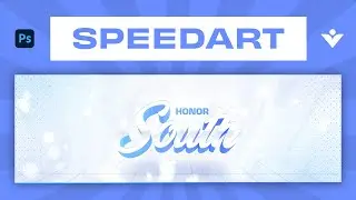 Clean 3D Text Banner Speedart (Commission)
