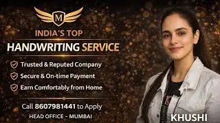 Handwriting Jobs For Students & Housewife || Khushi Lamba 🎀 || Multimedia service 
