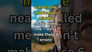 After 65? Avoid These 6 Medication Mistakes &ndash; They Could Save Your Life! #shorts #elderlywisdom