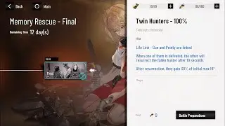 Punishing Gray Raven [PGR GLOBAL] ─ MEMORY RESCUE - FINAL  TWIN HUNTERS 100% ─ Plume, Rigor, Eclipse