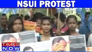 NSUI Protests Against Tarun Vijay&rsquo;s &lsquo;Racist&rsquo; Remarks