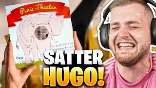 😂😳Was für ein GEILES BUCH! Komme NICHT KLAR - Satter Hugo REAKTION | Trymacs Stream Highlights