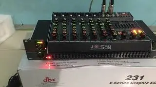 DBX 231 SUB 2 SERIES GRAPHIC EQUALIZER WITH SUB OUTPUT unboxing