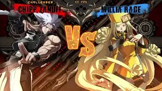 Chipp Zanuff vs Millia Rage (COM LEVEL: MANIAC) | Guilty Gear Xrd  REV 2