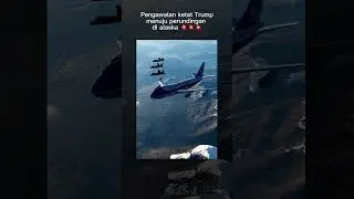 pengawalan ketat donald trump ke alaska bertemu putin #duniamiliter