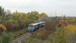 2ТЭ116-1316 [УЗ-CFM] Пассажирский поезд | Passenger train 