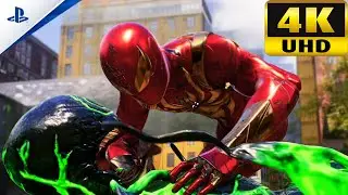 This Is The BEST Way To Use The IRON SPIDER ARMOUR SUIT In PS5 SPIDER MAN 2 Gameplay