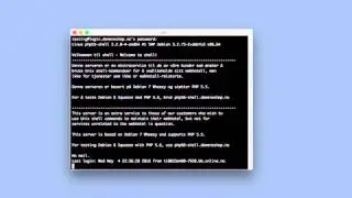 #1: P&aring;logging p&aring; webhotell med SSH