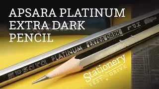 Apsara Platinum Extra Dark - One of the Better Pencils From India? - Stationery Test Drive