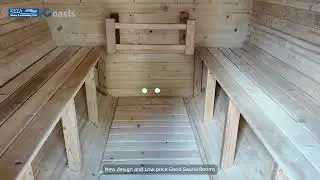 Luxury Outdoor Barrel Sauna Tour | Pine Wood Steam Cabin for Home & Garden