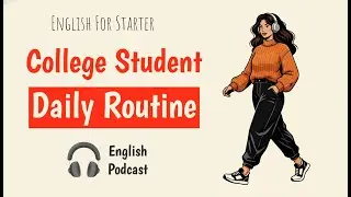 Learn English Daily Routine as a College Student  English Podcast For Learning English  English Leap