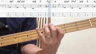 Our House - Crosby Stills Nash and Young Bass Cover 연주 & Backing Track (Bass Tab,베이스 타브)