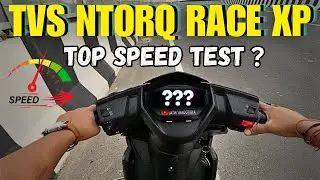 New TVS Ntorq 125🔥Race Xp Top Speed Test😱Ntorq RaceXp Edition after installing Akrapovic Exhaust