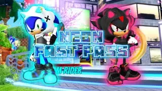 Sonic speed simulator brand new neon fast pass showcase