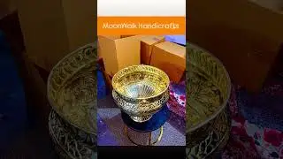 Premium Brass Plant vase . Hand made from India. Moonwalk Handicrafts #moodcollection