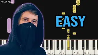 Alan Walker x David Whistle   Routine | EASY Piano Tutorial by Pianella Piano
