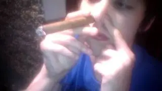 Cigar up nose like a boss.