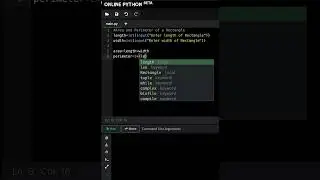 Area & Perimeter of Rectangle | Python #programming #python #coding #ytshorts